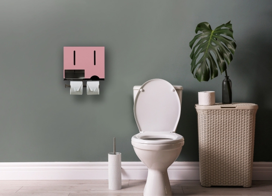 PPD3 + Toilet roll holder Light Pink (RAL 3015)